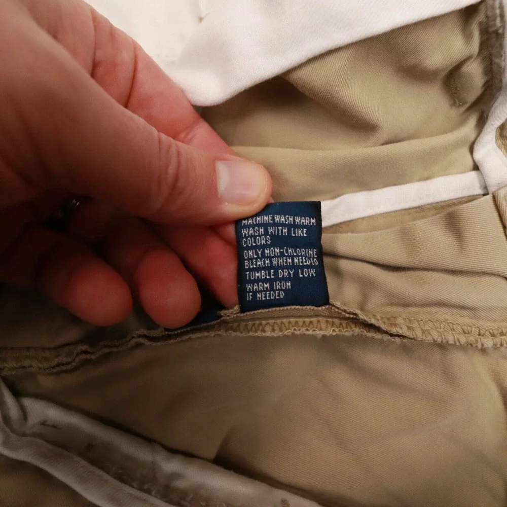 Polo Ralph Lauren Vintage Khaki Flat Front Chino Shorts 9